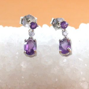 amethyst earrings uk