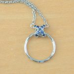 sterling silver sapphire necklace uk