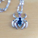 sterling silver spider necklace