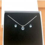 blue topaz necklace and earrings uk