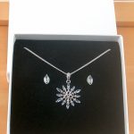 sterling silver topaz necklace and earrings uk