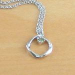 sterling silver peridot necklace