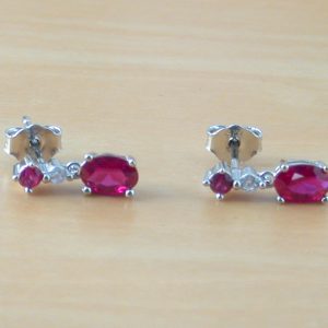 ruby earrings