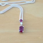 ruby & cz necklace