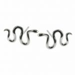 sterling silver snake earrings