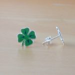 lucky four leaf clover earrings