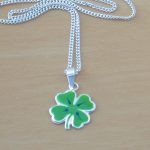 sterling silver four leaf clover necklace