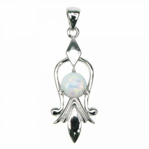White, Fire & Lavender Opal Jewellery