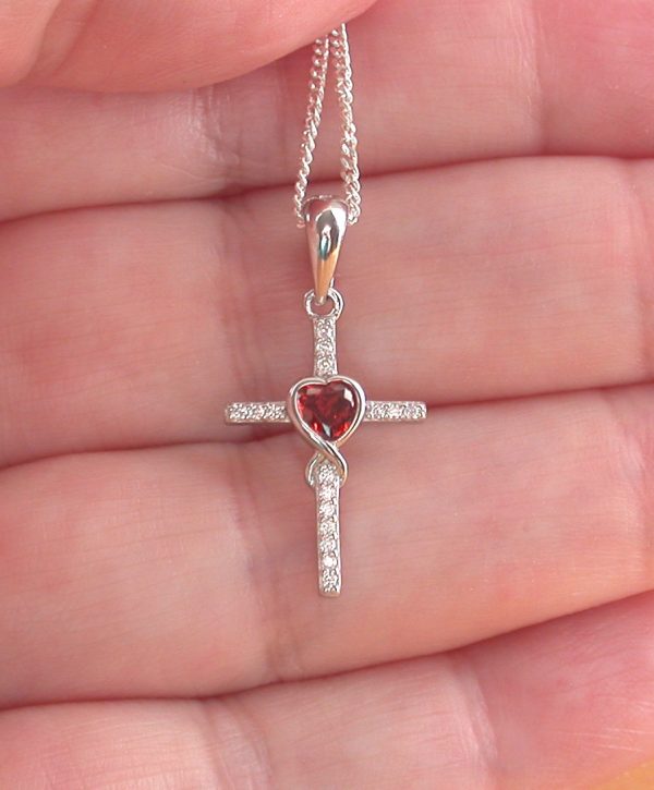silver cross necklace uk