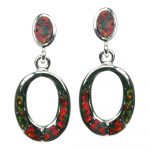 fire opal earrings