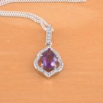 sterling silver amethyst necklace