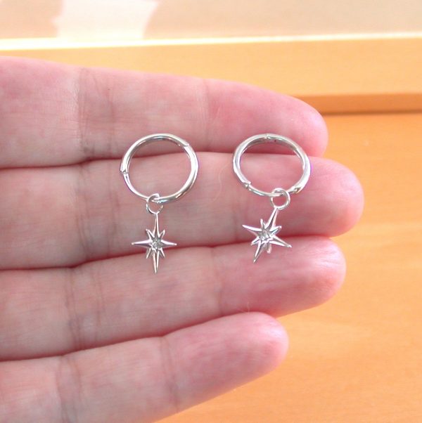 sterling silver hoop earrings