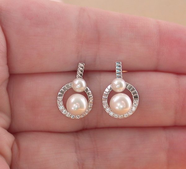 pearl bridal earrings
