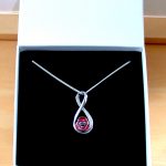 sterling silver poppy necklace