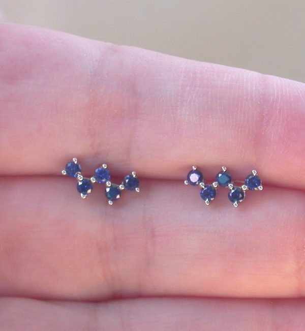 sapphire stud earrings uk
