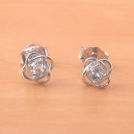 blue topaz stud earrings