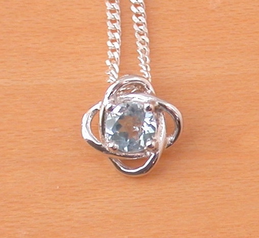 blue topaz pendant