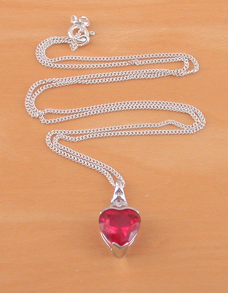 sterling silver ruby jewellery
