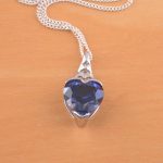 sapphire heart necklace