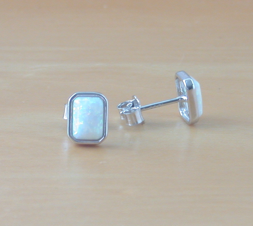 silver opal earrings uk