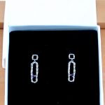 amethyst earrings in gift box