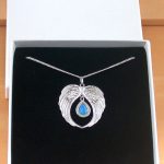 angel wing necklace in gift box