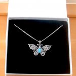 butterfly neclace in gift box