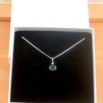 emerald necklace in gift box uk
