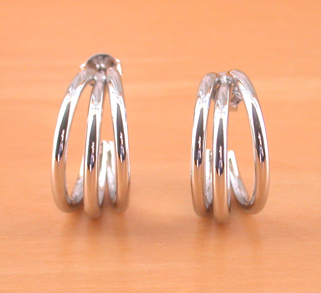 sterling silver hoop earrings