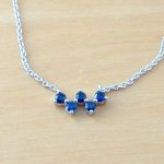 sapphire necklace uk